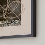 "Curl Up & Settle In" - Art Print in Original by Kimberly Young - Frame Close-up