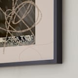 "Curl Up & Settle In" - Art Print in Original by Kimberly Young - Frame Close-up