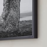 "Standing Stones III" - Art Print in Black and White by Kamala Nahas - Frame Close-up