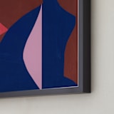 "Dreaming in Blue II" - Art Print in Byzantine Blue by cyrille gulassa - Frame Close-up