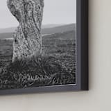 "Standing Stones II" - Art Print in Black and White by Kamala Nahas - Frame Close-up