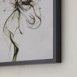 "Bloomed" - Art Print in Flax by Anne Ciotola - Frame Close-up