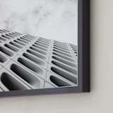 "Obtuse I" - Art Print in slate by Kamala Nahas - Frame Close-up