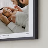 "Best Dad" - Framed Photo in White by JoAnn Jinks - Frame Close-up