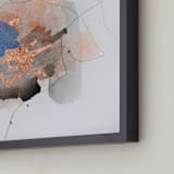 "Divide #2" - Art Print in Glacial Reflection by Christine Olmstead - Frame Close-up