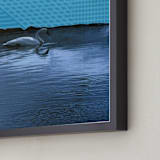 "Interrupted Lake Landscape" - Art Print in Lake by Allison Belolan - Frame Close-up