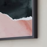 "Fringe" - Art Print in Blush by Lindsay Megahed - Frame Close-up