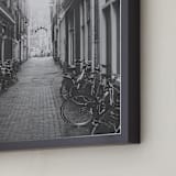 "Amsterdam " - Art Print in Black and White by Teresa Lang Co - Frame Close-up