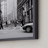 "Downtown IV" - Art Print in Black & White by Erin Beutel - Frame Close-up