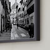 "Peeking Through No. 4 Il Duomo di Firenze" - Art Print in Black & White by Joey Crisostomo-Wynne - Frame Close-up