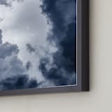 "Window On The World" - Art Print in Stormy Blue by Kelsey Mucci - Frame Close-up