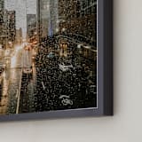 "Rainy Columbus" - Art Print in Rainy Taupe by Rosie Elena Thompson - Frame Close-up