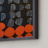 "Moon, Sun and Midnight" - Art Print in Sun by Deborah Velasquez - Frame Close-up
