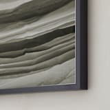 "Stratum" - Art Print in Charcoal by Shannon Kohn - Frame Close-up