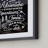 "Explore More" - Art Print in Dusk by Dawn Jasper - Frame Close-up