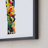 "Collage letter T" - Art Print in Tiki by Kiana Lee - Frame Close-up