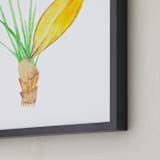 "Yellow Crocus" - Art Print in spring yellow by Belia Simm - Frame Close-up