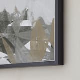 "Paint Over II" - Art Print in Snow Cover by Tanya Lee Design - Frame Close-up