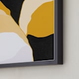 "To Flourish" - Art Print in Gold by Jennifer Hallock - Frame Close-up