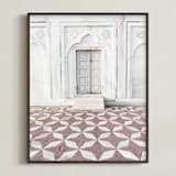 "Palace Walk 1" - Art Print in sandstone by Kamala Nahas - Framed