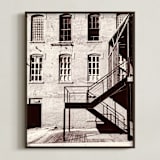 "brick and mortar" - Art Print in salt & pepper by Sondra Lucianovic - Framed