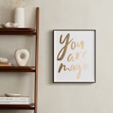 "Magical" - Custom Foil Print in Gold by AK Graphics - In a Room