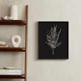 "Painted Flowers II" - Art Print in Almost Black by Leanne Friedberg - In a Room