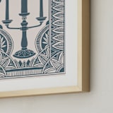 "Lumiere from Disney's Beauty And The Beast" - Art Print in Porcelain by Katharine Watson - Frame Close-up