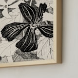 "Campo De Malvas 1" - Art Print in Graphite Gray by Catilustre - Frame Close-up