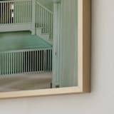 "Minty Poolhouse" - Art Print in Minty by C. Lorraine Design - Frame Close-up