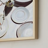 "Flatlay Lemon Study" - Art Print in Bright White by Kinga Subject - Frame Close-up