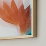 "California Darling" - Art Print in Deep Carrot Orange by Tania Medeiros - Frame Close-up