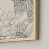 "Random Land II" - Art Print in Ivory Black by Catilustre - Frame Close-up