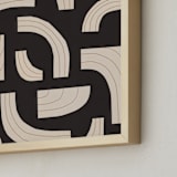 "rhythm" - Art Print in Licorice Black by Alisa Galitsyna - Frame Close-up