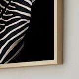 "Night Stripes" - Art Print in Dusty White by David Michuki - Frame Close-up