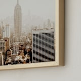 "New York City in Gold" - Art Print in Gold by Becca Beers - Frame Close-up