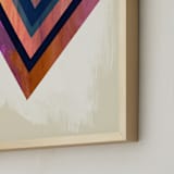 "Geo Point" - Art Print in Jewel by Field and Sky - Frame Close-up