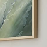 "Botanical II" - Art Print in Aloe Green by Whitley Williams - Frame Close-up