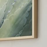 "Botanical II" - Art Print in Aloe Green by Whitley Williams - Frame Close-up