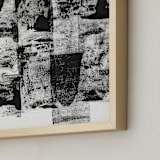 "black mountains" - Art Print in black mountain by Lauren Packard - Frame Close-up