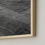 "Steps of lights #1" - Art Print in soft black by Van Tsao - Frame Close-up
