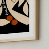 "I am So Happy!" - Art Print in Black Beauty by cyrille gulassa - Frame Close-up