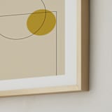 "Basketball" - Art Print in Neutral by Beth Vassalo - Frame Close-up