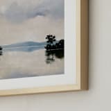"Deep Reflection" - Art Print in Serene Neutral by Stephanie Goos Johnson - Frame Close-up
