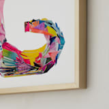 "Collage letter G" - Art Print in granita by Kiana Lee - Frame Close-up