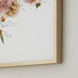 "Apricot & Gold" - Art Print in Apricot & Gold by Jess Blazejewski - Frame Close-up