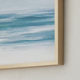 "Coastal Still" - Art Print in Horizon Blue by Jenny Partrite - Frame Close-up