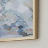 "Imogen blue" - Art Print in pale blue by Marissa DeCinque - Frame Close-up