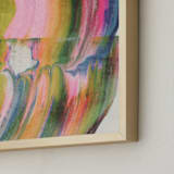 "Go With the Flow 2" - Art Print in Rainbow by Calee A.H. Cecconi - Frame Close-up