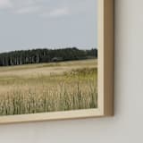 "Northwoods Bound" - Art Print in Larch Green by Karen Kaul - Frame Close-up